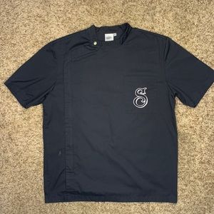 Suavecito Barber Jacket/Smock, size:MEDIUM, color;BLACK